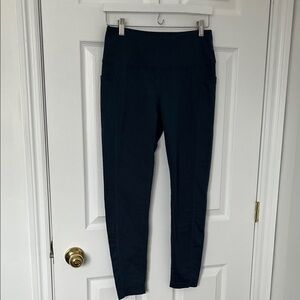 Women's Blue High-Waisted Pants